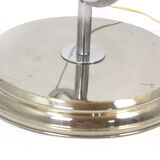 Bauhaus art deco floor lamp in chrome, 1940s