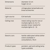 Petite lampe à suspension EVA * Art déco * Lampe suspendue MCM * Plafonnier vintage recâblé * Yougoslavie