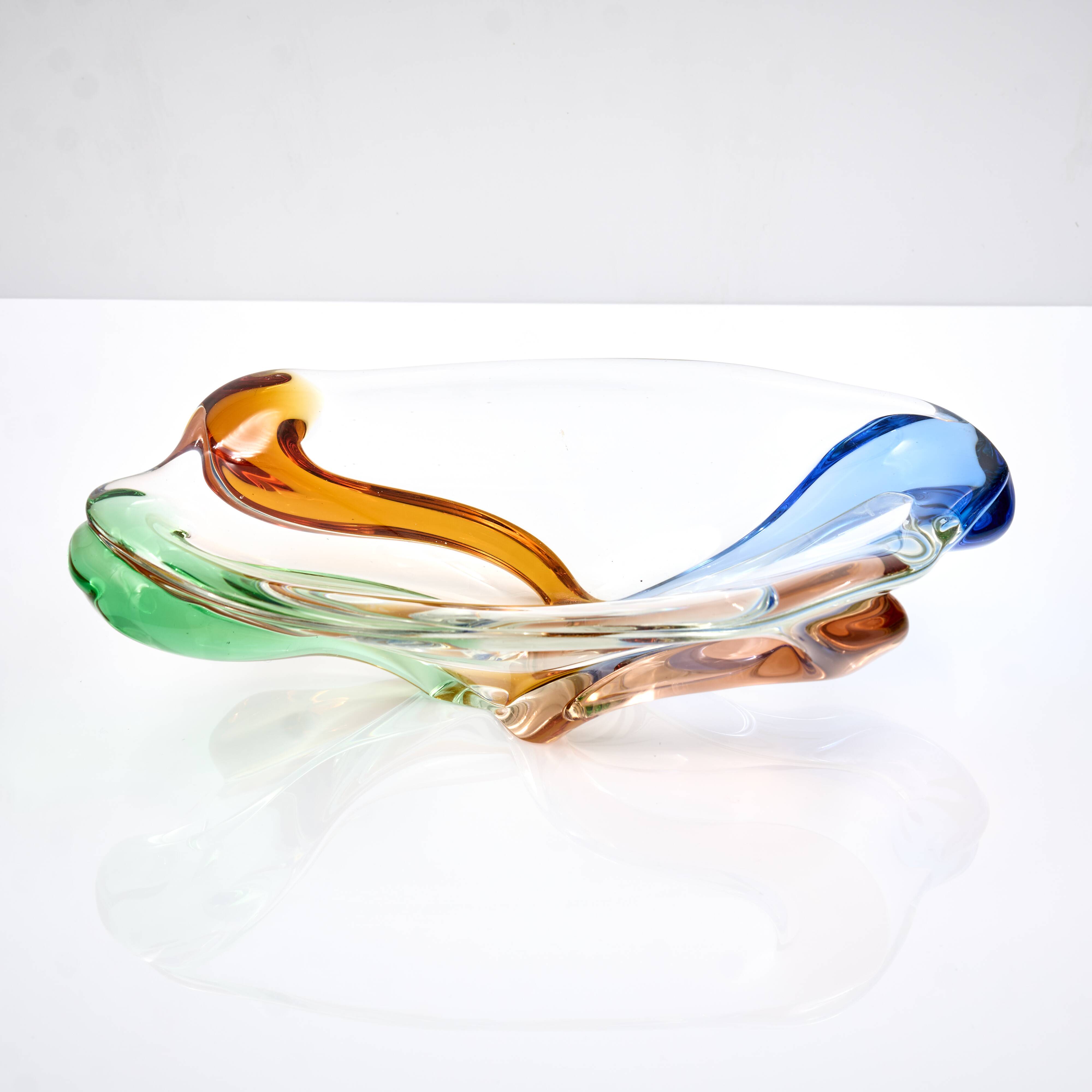 Vintage Multicolor Glass Bowl by František Zemek from Rhapsody Collection