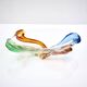 Vintage Multicolor Glass Bowl by František Zemek from Rhapsody Collection
