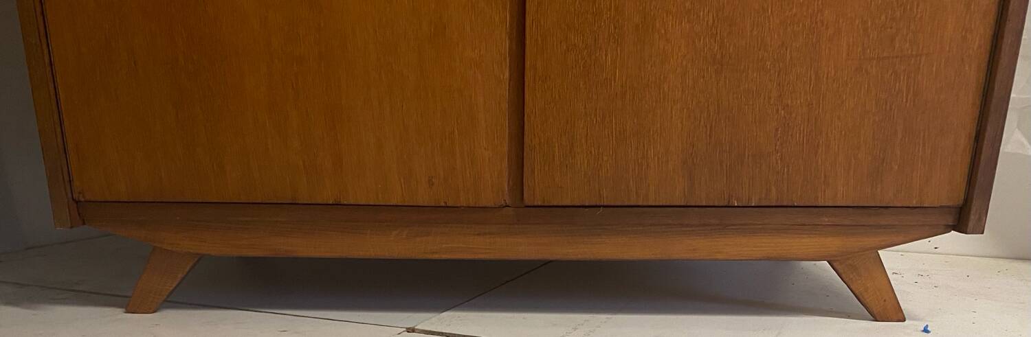 Vintage wardrobe with compass feet