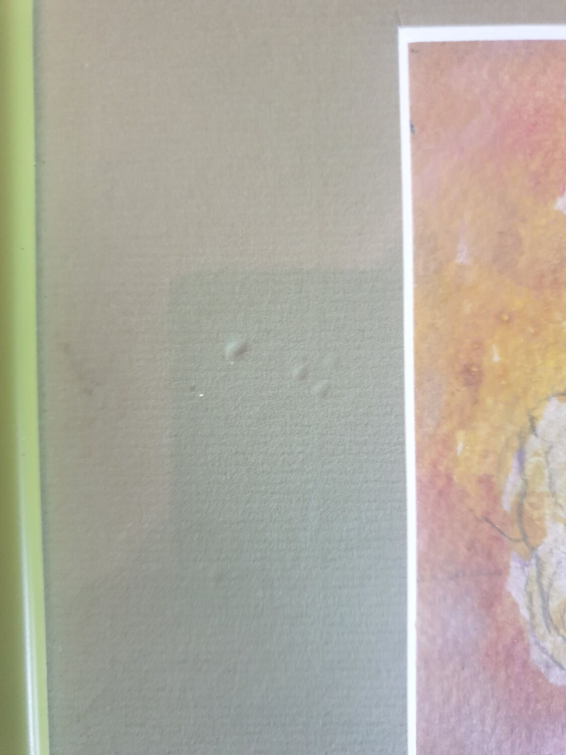 Watercolor on paper framed