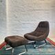 Chaise et ottoman Earth par Percival Lafer, années 1970, Brésil.