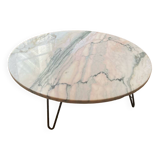 Coffee table, 70s marble top