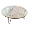 Coffee table, 70s marble top