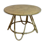Coffee table or extra round rattan