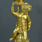 Pair of Gilt Bronze Candlesticks, Louis XVI Style – Mid 19th Century