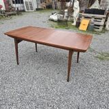 Scandinavian extendable table from the 60s in teak, 250cm L