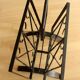 Handmade wrought iron magazine rack - vintage
