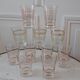 Lot de 12 verres à eau années 50 à liseré