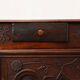 Rare French provincial carved cabinet or buffet with great patina, dated 18