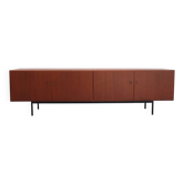 Large modernist teak sideboard in the style of Dieter Waeckerlin, 1960s