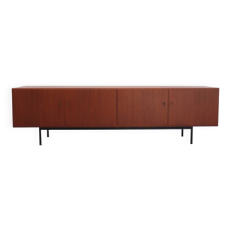 Large modernist teak sideboard in the style of Dieter Waeckerlin, 1960s