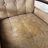 Vintage armchair/foot warmer with armrests: design project