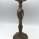 Old gilded bronze lamp base with Louis XV style rocaille decoration