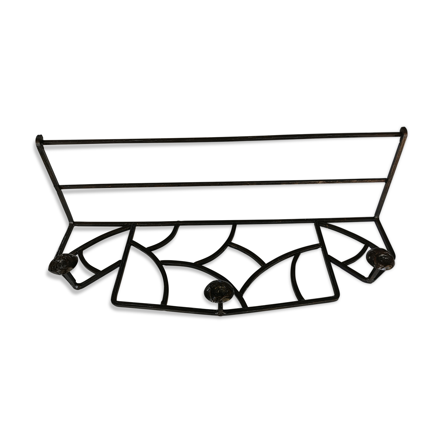 Art Deco wall wardrobe in wrought iron