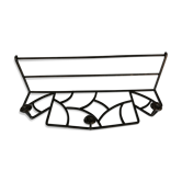 Art Deco wall wardrobe in wrought iron