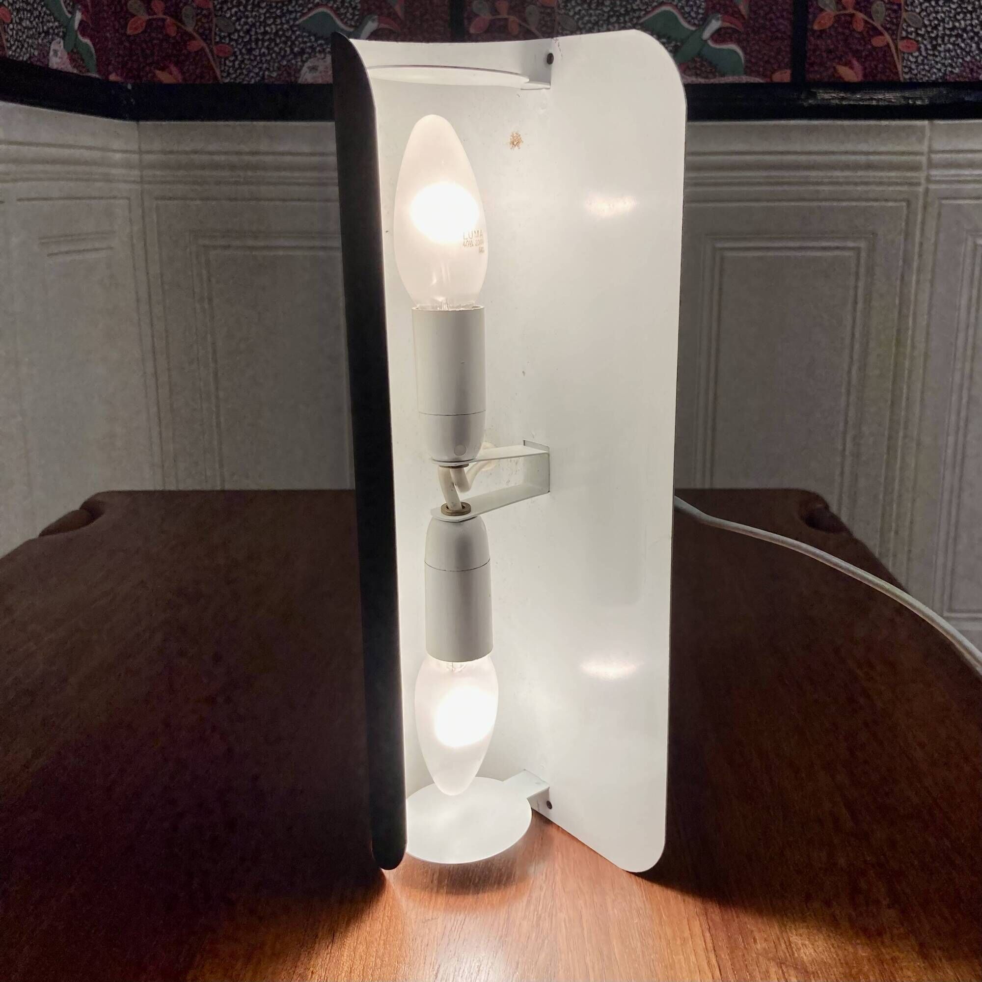 PAIR OF LARGE SCANDINAVIAN DESIGN WALL LIGHTS.