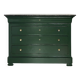 Commode Louis Philippe bois massif plateau marbre