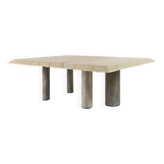 Brutalist Coffee Table by Pia Manu, Belgium, 1970s