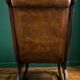 Rocking Chair Chesterfield in Tawny Leather & Solid Wood – Impeccable Condition