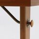 Height adjustable birch and brass partner desk 1960s