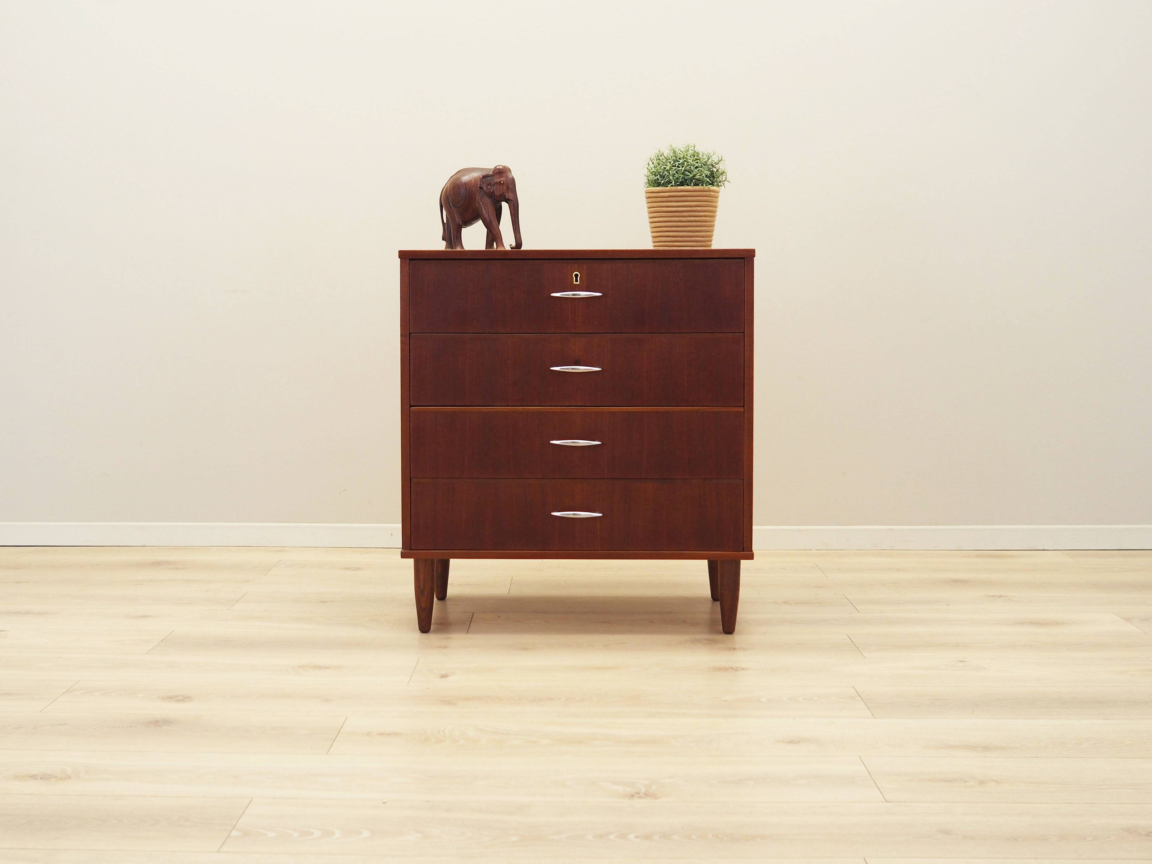 Teak chest of drawers, Danish design, 1970s, production: Denmark