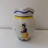 Carafe faïence Henriot Quimper numérotée
