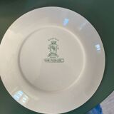 Assiettes à dessert en faïence de Luneville Blue Flowers