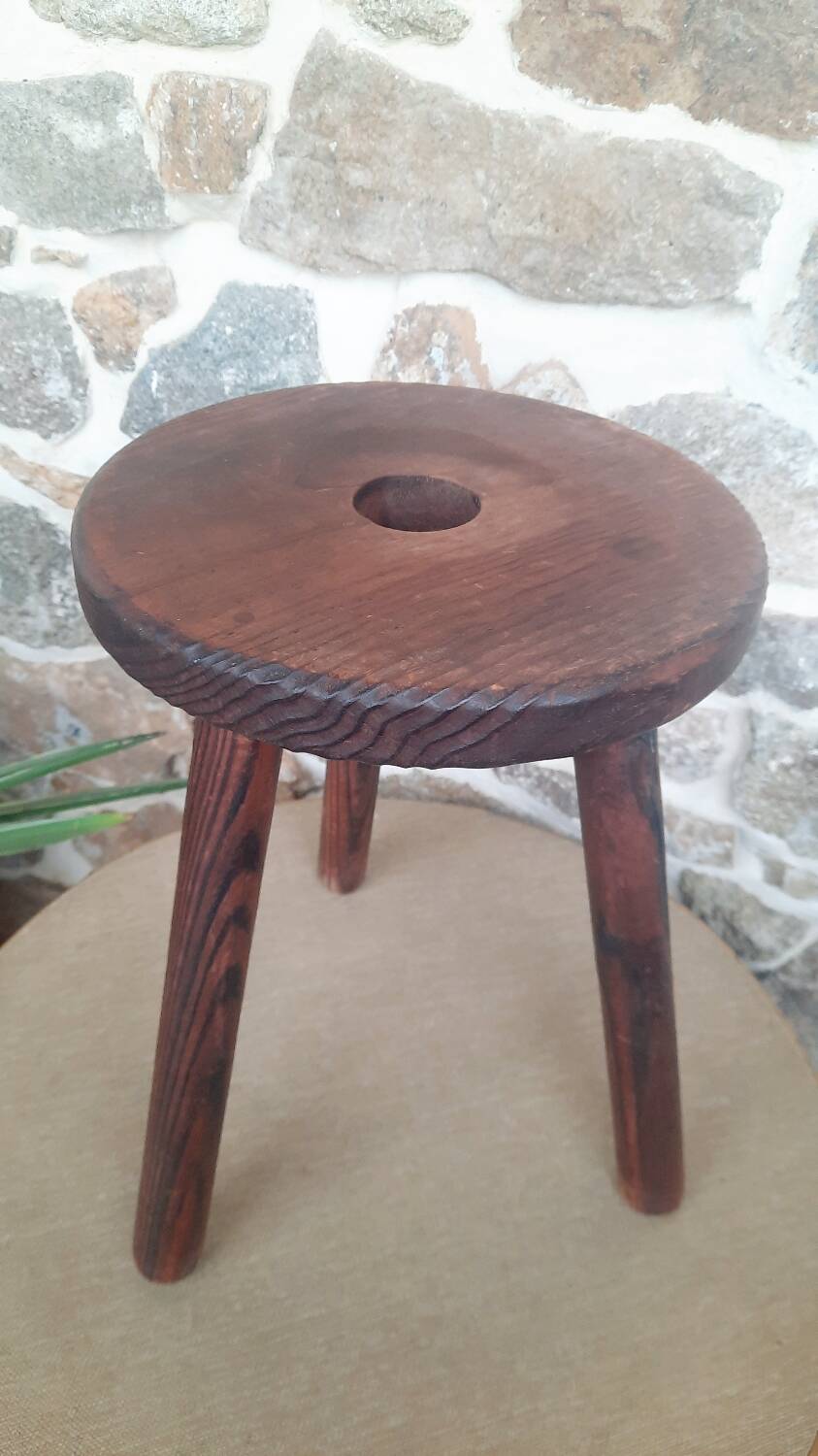Wooden Tripod Stool