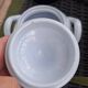 Pastel blue sugar bowl Sarreguemines France