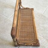 Vintage rattan shelf