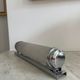 Vintage art deco wall lamp, chrome and sandblasted glass, France 1930