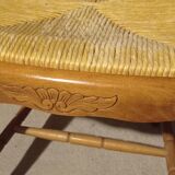 Chaise paillée XIXème