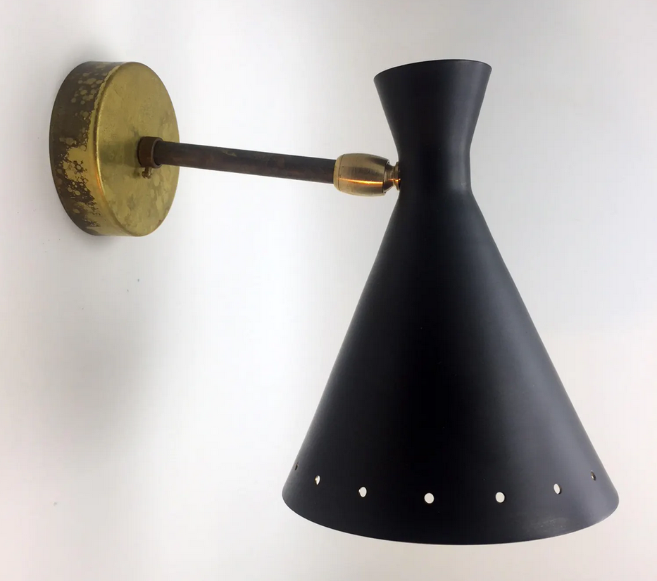 Wall light in the style of Italian creations of the 50s