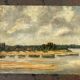 Oil painting on landscape panel