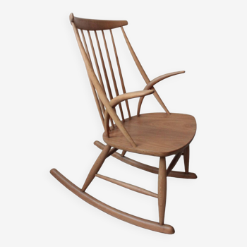 Scandinavian Rocking Chair by Illum Wikkelsø for Niels Eilersen, 1958