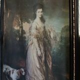 Small painting on silk