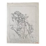Louis John Endres (1896-1989) - Charcoal drawing on paper - Landscape Tizi N'Test Grand Atlas Morocco
