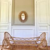Rattan basket bed