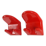 Paire de patères space age par Makio Hasuike pour Gedy, 1960