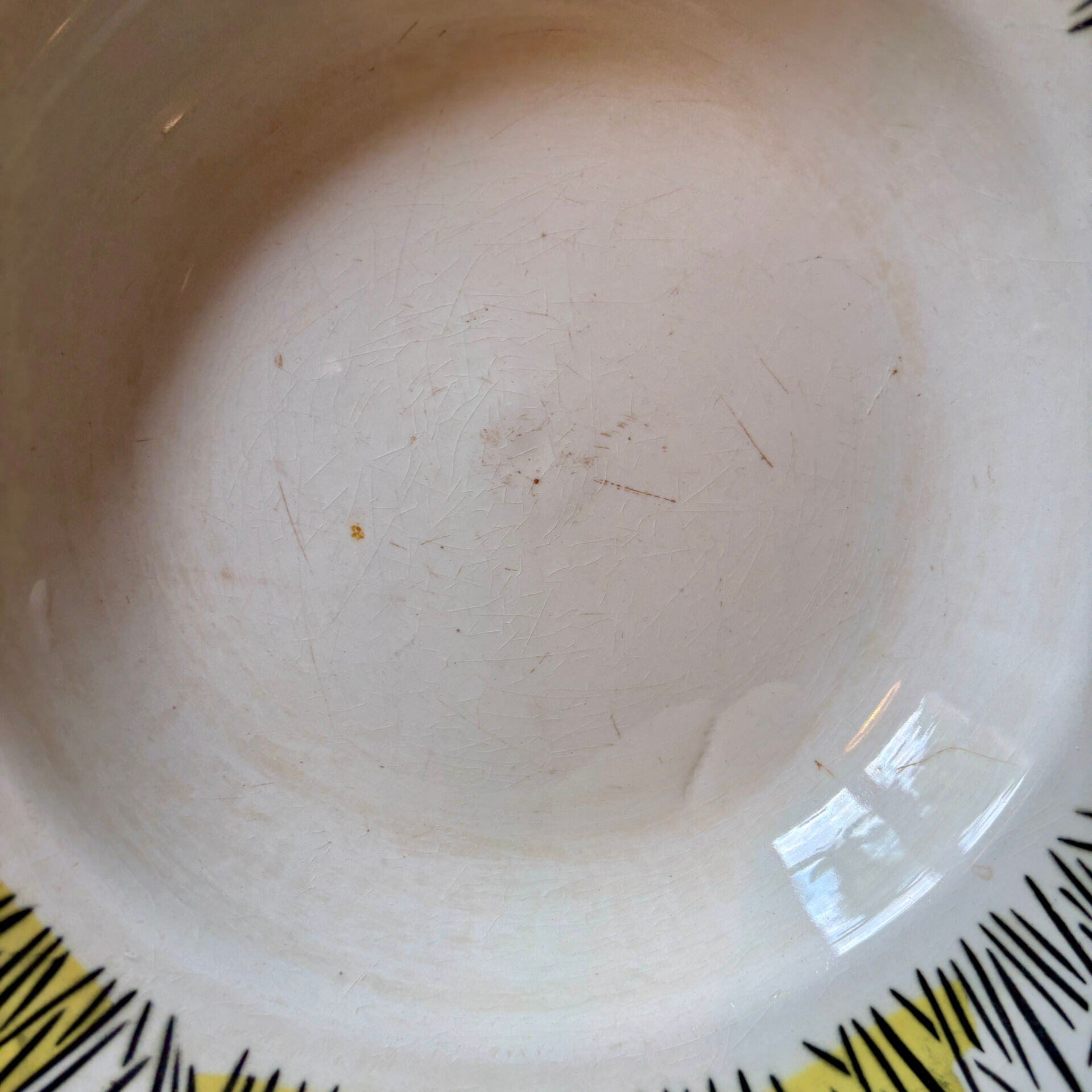 Set of 10 vintage deep plates, Monico models by Digoin/Sarregue.