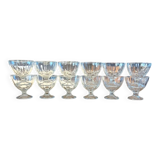 12 coupes à glace en verre