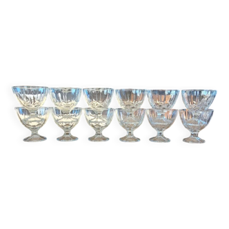 12 glass ice cream cups