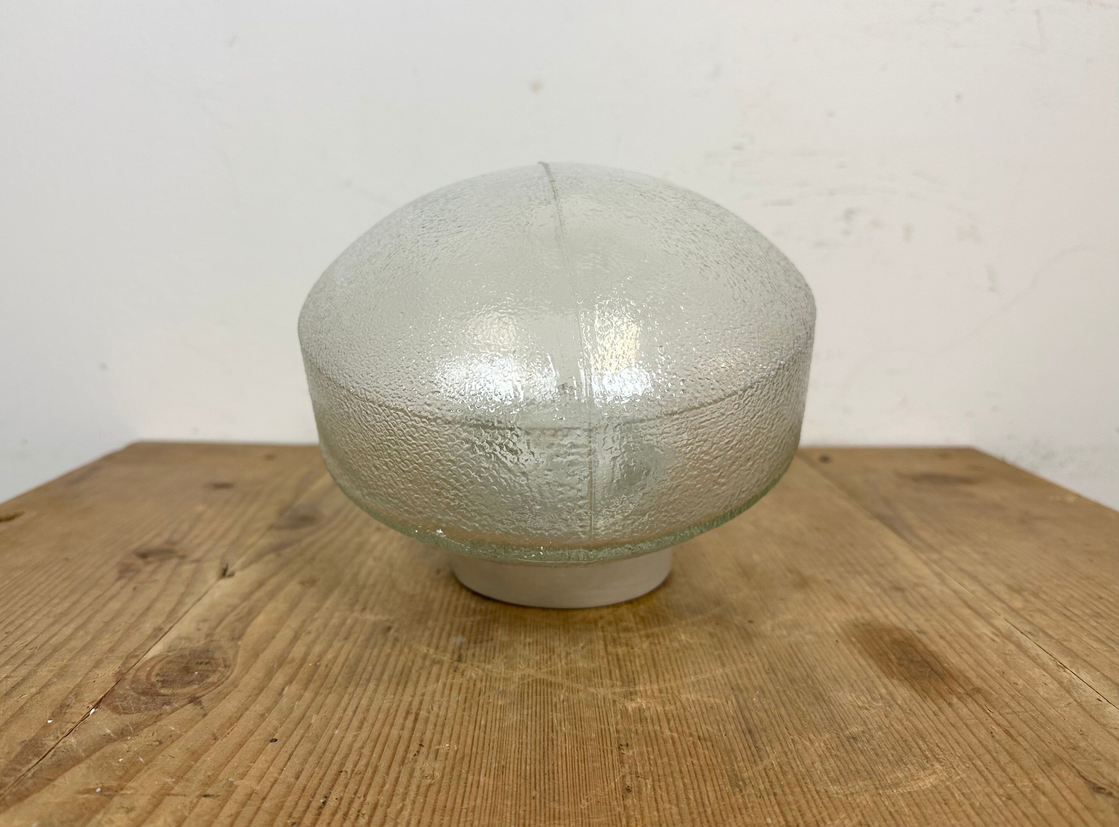 Vintage White Porcelain Wall Light, 1970s