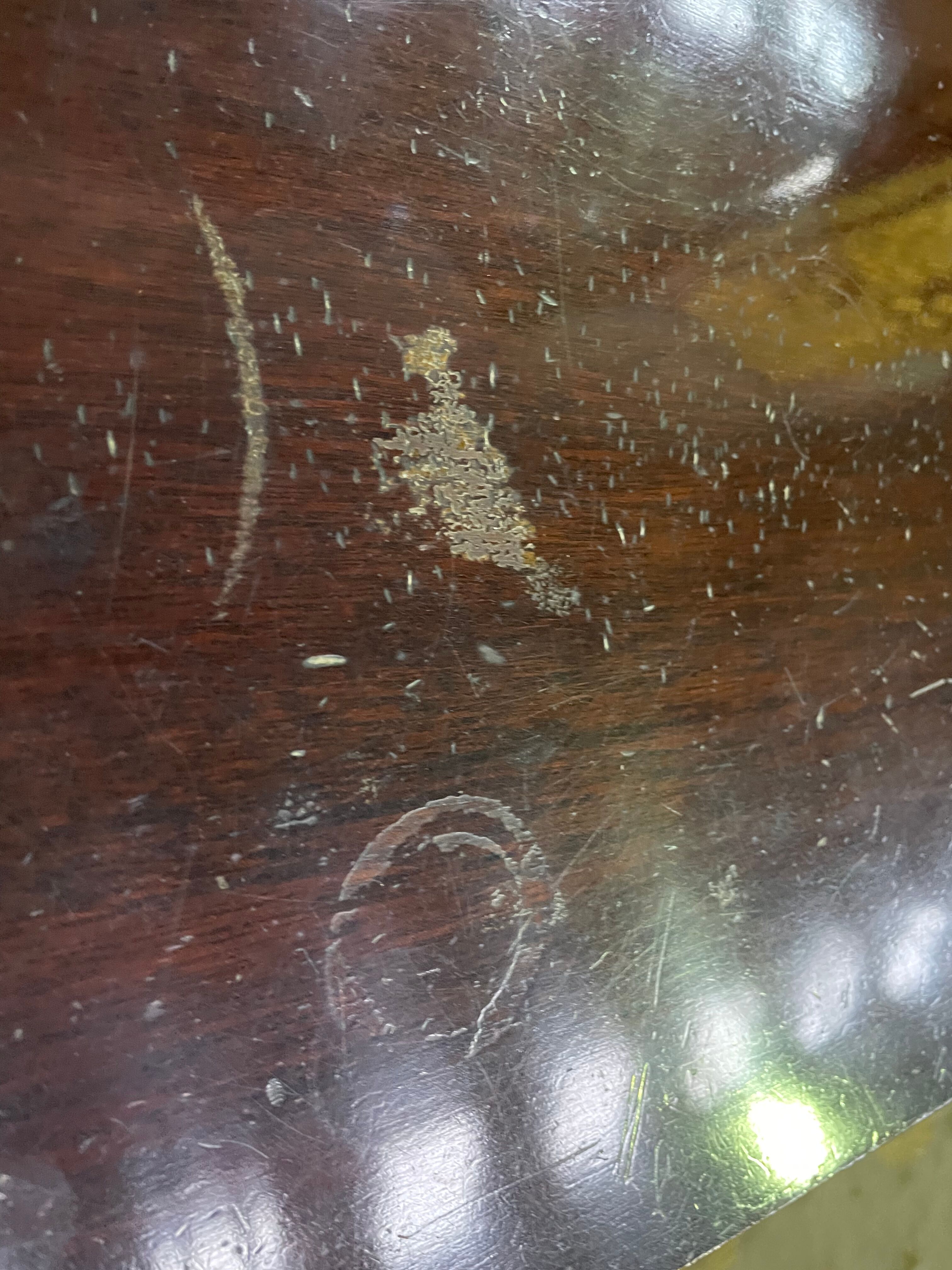 English mahogany hairdresser