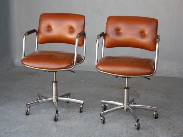 pair of armchairs vintage 1970 Tubulars