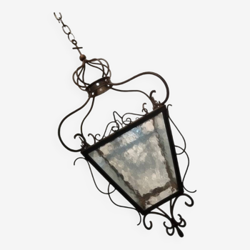 Wrought iron lantern