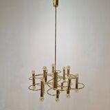 Mid Century Chandelier Designed by  Sciolari, 1970's