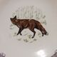 6 assiettes plates Gien Marly "animaux des forêts"